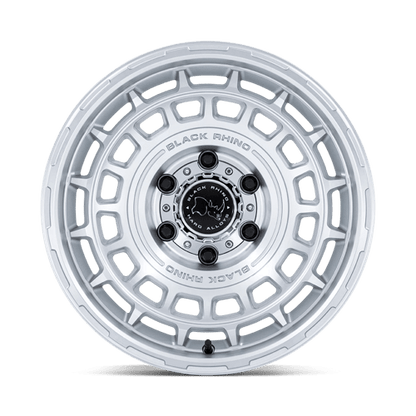 Black Rhino Hard Alloys | BR024 AWOL | 17.0x8.50 | 6X139.7 | 25 | SILVER W/ MACHINED FACE