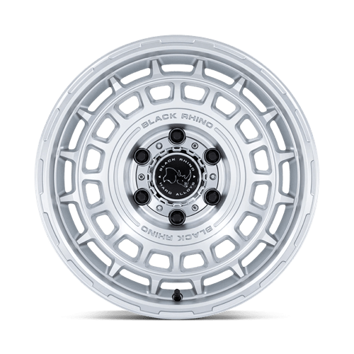 Black Rhino Hard Alloys | BR024 AWOL | 17.0x8.50 | 5X127 | 10 | SILVER W/ MACHINED FACE