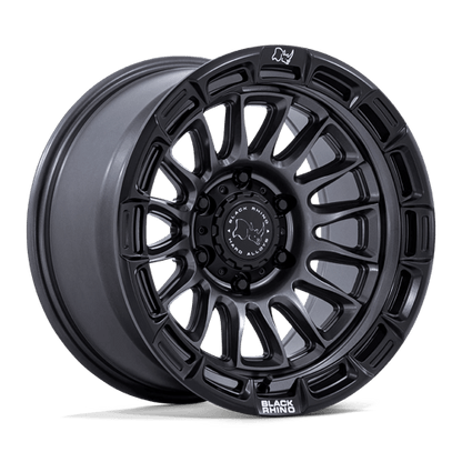 Black Rhino Hard Alloys | BR025 RIVAL | 17.0x9.00 | 5X127 | 1 | MATTE GUNMETAL W/ MATTE BLK-LP