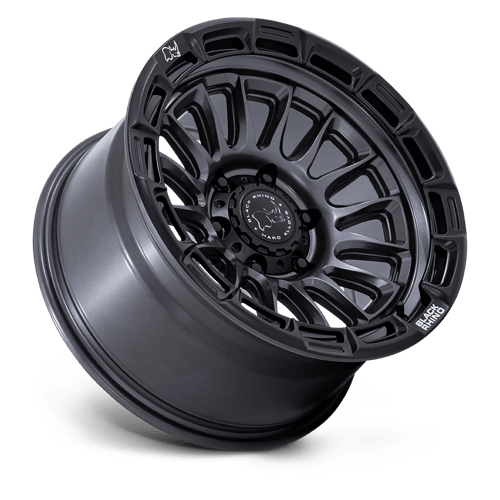 Black Rhino Hard Alloys | BR025 RIVAL | 17.0x9.00 | 6X139.7 | -12 | MATTE GUNMETAL W/ MATTE BLK-LP