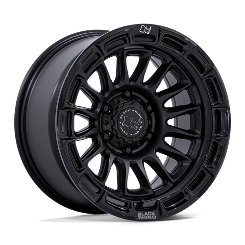 Black Rhino Hard Alloys | BR025 RIVAL | 17.0x8.50 | 6X135 | 25 | MATTE BLACK W/ GLOSS BLK-LP