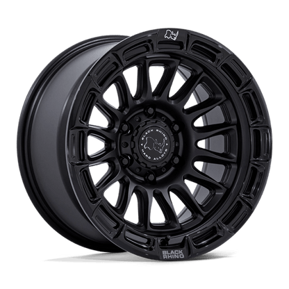 Black Rhino Hard Alloys | BR025 RIVAL | 17.0x8.50 | 6X135 | 25 | MATTE BLACK W/ GLOSS BLK-LP