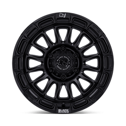 Black Rhino Hard Alloys | BR025 RIVAL | 17.0x9.00 | 5X127 | -12 | MATTE BLACK W/ GLOSS BLK-LP