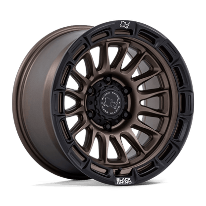 Black Rhino Hard Alloys | BR025 RIVAL | 17.0x8.50 | 5X127 | 25 | BURNT BRONZE W/ MATTE BLK-LP