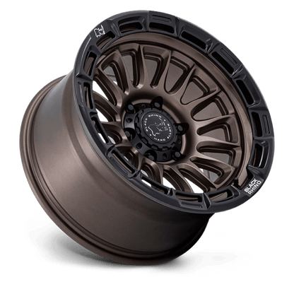 Black Rhino Hard Alloys | BR025 RIVAL | 17.0x9.00 | 6X139.7 | -12 | BURNT BRONZE W/ MATTE BLK-LP