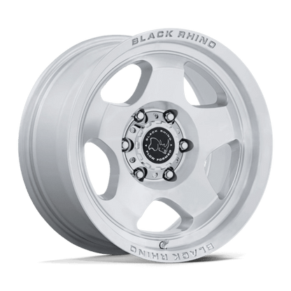 Black Rhino Hard Alloys | BR031 SOL | 17.0x8.00 | 6X135 | 30 | GLOSS SILVER W/ MACHINED FACE