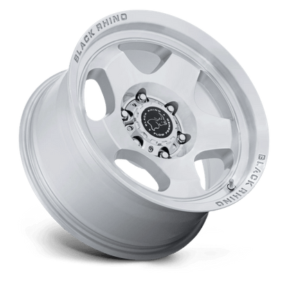 Black Rhino Hard Alloys | BR031 SOL | 17.0x8.00 | 5X120 | 20 | GLOSS SILVER W/ MACHINED FACE