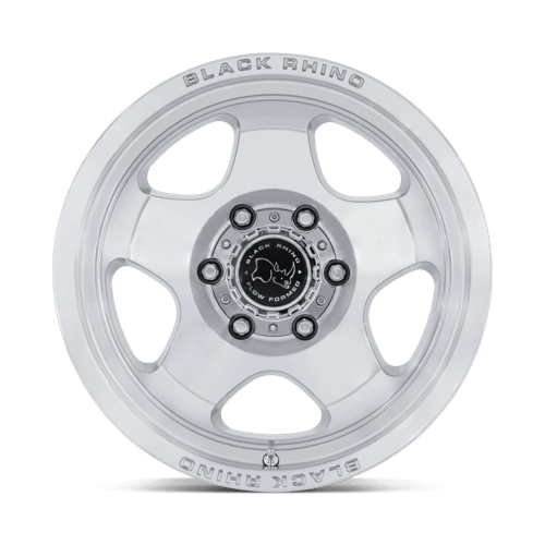 Black Rhino Hard Alloys | BR031 SOL | 17.0x8.00 | 6X114.3 | 20 | GLOSS SILVER W/ MACHINED FACE