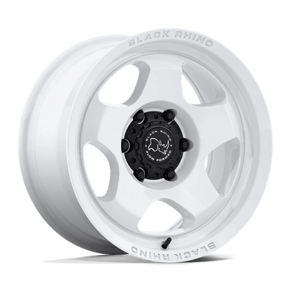 Black Rhino Hard Alloys | BR031 SOL | 17.0x8.00 | 5X120 | 30 | GLOSS WHITE