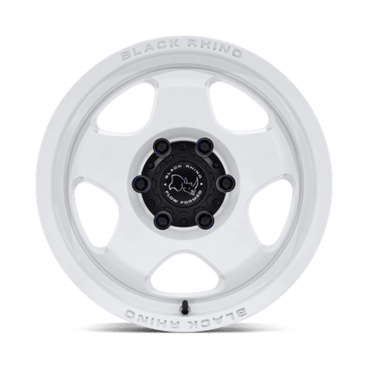 Black Rhino Hard Alloys | BR031 SOL | 17.0x8.00 | 5X120 | 30 | GLOSS WHITE