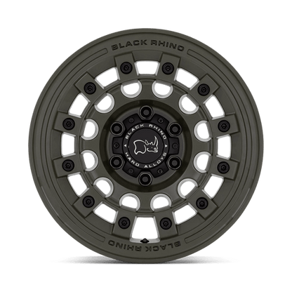 Black Rhino Hard Alloys | FUJI | 17.0x8.00 | 5X114.3 | 38 | OLIVE DRAB GREEN