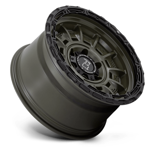 Black Rhino Hard Alloys | LEGION | 20.0x10.00 | 5X127 | -18 | OLIVE DRAB GREEN W/ BLACK LIP