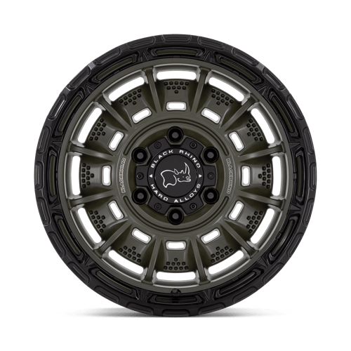 Black Rhino Hard Alloys | LEGION | 17.0x9.00 | 6X139.7 | -12 | OLIVE DRAB GREEN W/ BLACK LIP