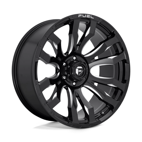 Fuel 1PC | D673 BLITZ | 22.0x10.00 | 8X170 | -18 | GLOSS BLACK MILLED