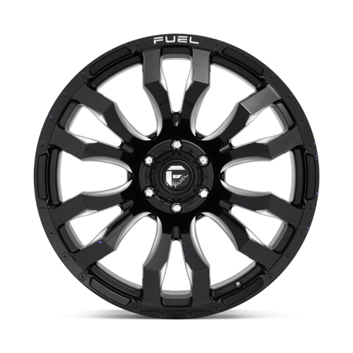 Fuel 1PC | D673 BLITZ | 20.0x9.00 | 5X127 | 1 | GLOSS BLACK MILLED