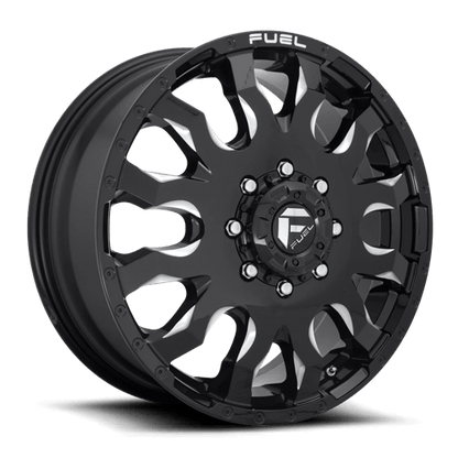 Fuel 1PC | D673 BLITZ | 20.0x8.25 | 8X200 | 105 | GLOSS BLACK MILLED