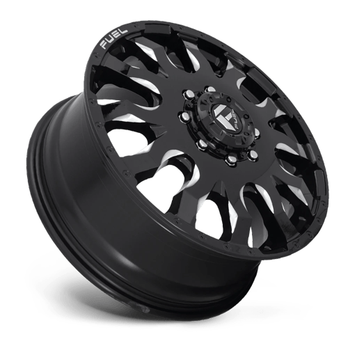 Fuel 1PC | D673 BLITZ | 20.0x8.25 | 8X210 | 105 | GLOSS BLACK MILLED