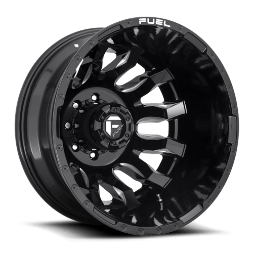 Fuel 1PC | D673 BLITZ | 20.0x8.25 | 8X165.1 | -240 | GLOSS BLACK MILLED