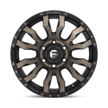 Fuel 1PC | D674 BLITZ | 18.0x9.00 | 8X170 | 1 | MATTE BLACK DOUBLE DARK TINT