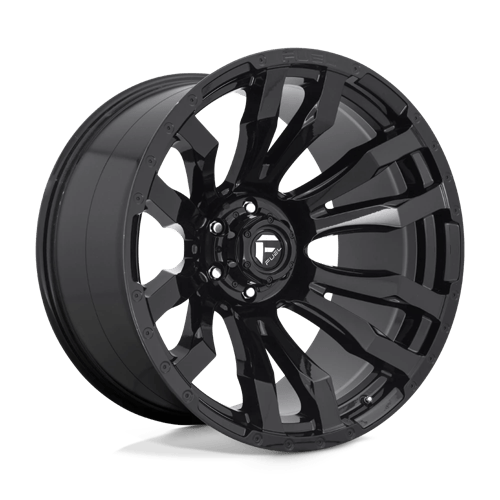 Fuel 1PC | D675 BLITZ | 22.0x12.00 | 5X127 | -44 | GLOSS BLACK