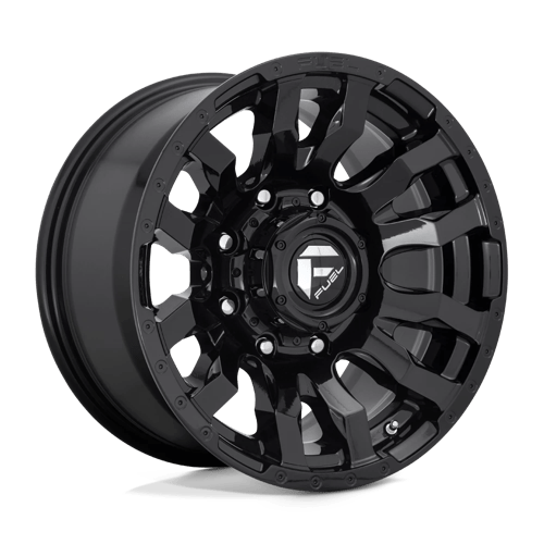 Fuel 1PC | D675 BLITZ | 22.0x10.00 | 8X180 | -18 | GLOSS BLACK