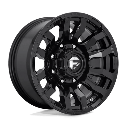 Fuel 1PC | D675 BLITZ | 22.0x10.00 | 8X180 | -18 | GLOSS BLACK