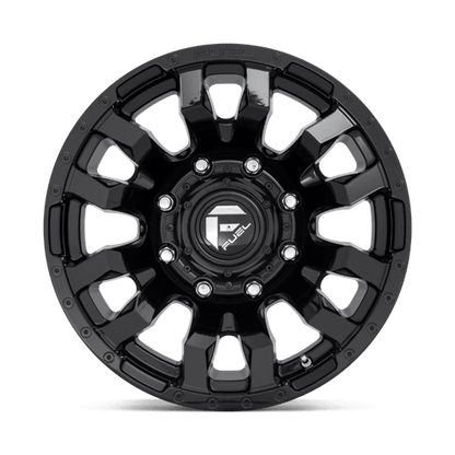 Fuel 1PC | D675 BLITZ | 22.0x10.00 | 8X180 | -18 | GLOSS BLACK