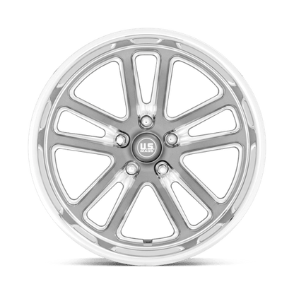US Mag 1PC | U130 BULLET | 20.0x8.00 | 5X114.3 | 1 | TEXTURED GUNMETAL W/ MILL EDGE