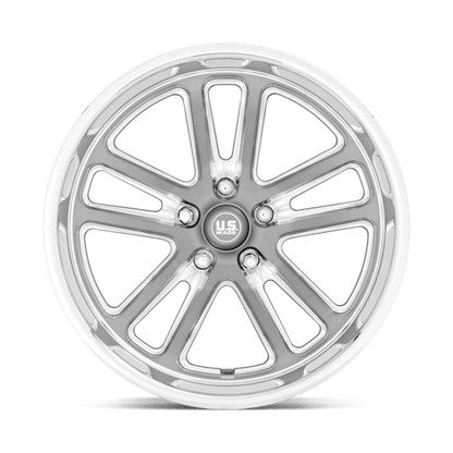US Mag 1PC | U130 BULLET | 20.0x9.50 | 5X127 | 1 | TEXTURED GUNMETAL W/ MILL EDGE