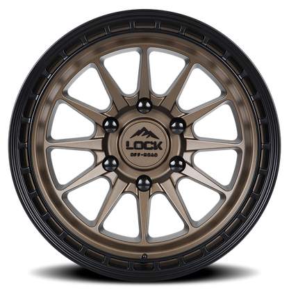 BAJA | 17X8 | 5X120 | +40 | MATTE DESERT BRONZE W MATTE BLACK RING | BAJA-7845MR - Image 3