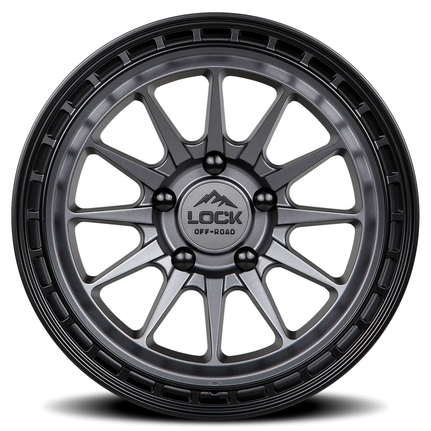 BAJA | 17X9 | 6X139.7 | -12 | MATTE GREY W MATTE BLACK RING | BAJA-7969MGMBR12N - Image 3