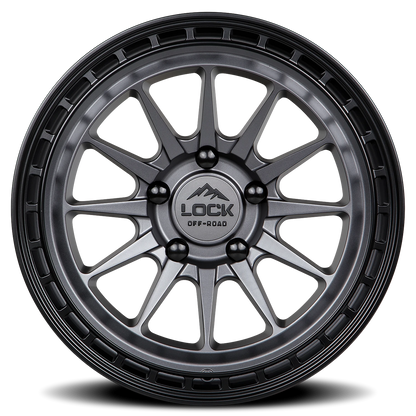 BAJA | 17X9 | 6X139.7 | -12 | MATTE GREY W MATTE BLACK RING | BAJA-7969MGMBR12N - Image 3