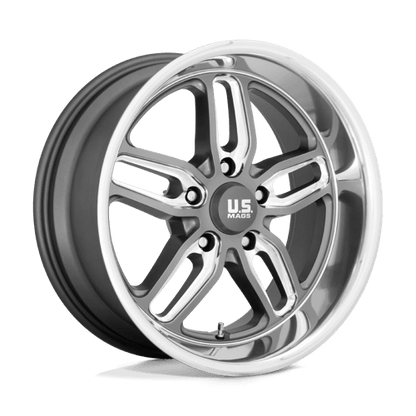US Mag 1PC | U129 CTEN | 20.0x10.00 | 5X120.65 | 1 | MATTE GUN METAL MILLED