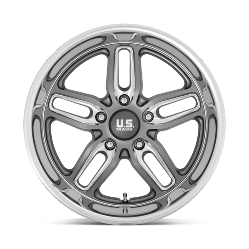 US Mag 1PC | U129 CTEN | 20.0x10.00 | 5X120.65 | 1 | MATTE GUN METAL MILLED
