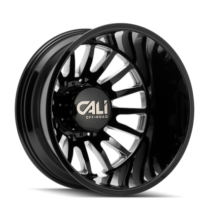 CALI OFF-ROAD SUMMIT DUALLY GLOSS BLACK MILLED | 22x8.25 | 8x200 | -192mm | 9110D-22877BMR192