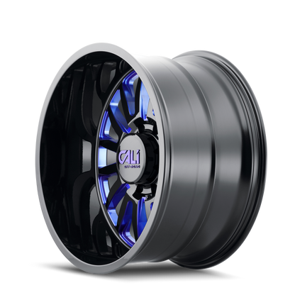CALI OFF-ROAD SUMMIT GLOSS BLACK MILLED PRISM BLUE | 20x12 | 5x139.7 | -51mm | 9110-2285BTB