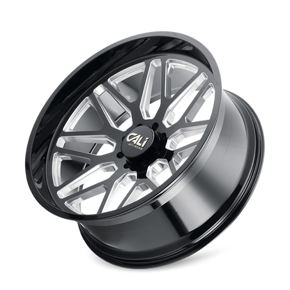 CALI OFF-ROAD INVADER GLOSS BLACK MILLED | 24x14 | 6x135 | -76mm | 9115-24436BM