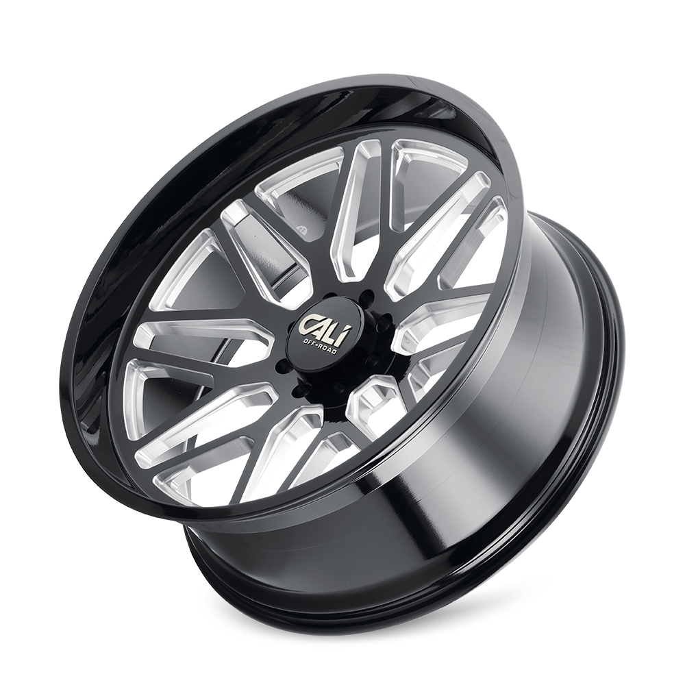 CALI OFF-ROAD INVADER GLOSS BLACK MILLED | 22x12 | 8x165.1 | -51mm | 9115-22281BM