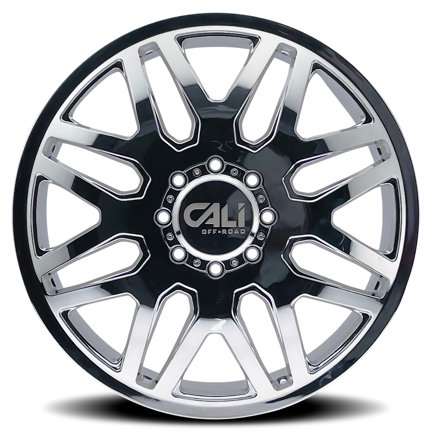 CALI OFF-ROAD INVADER DUALLY CHROME | 22x8.25 | 8-210 | -232mm | 9115D-22879CR232