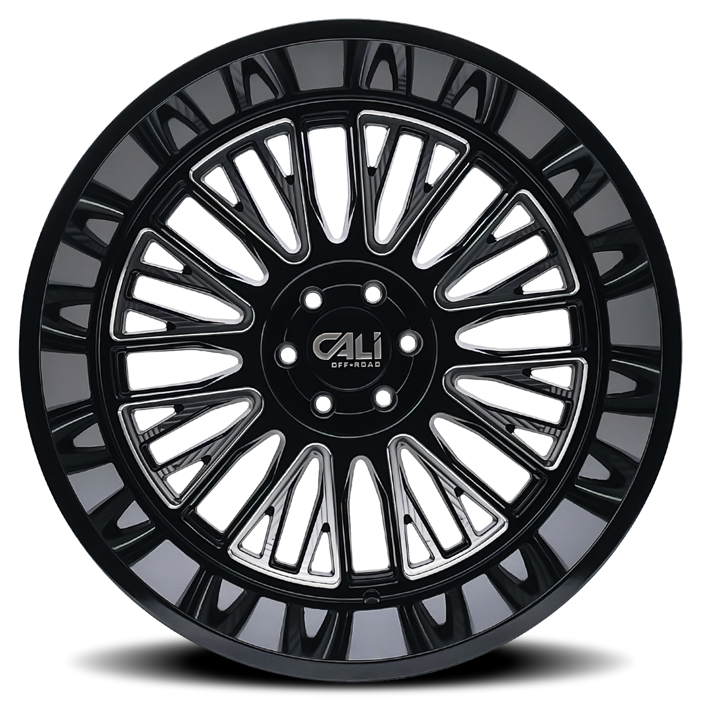 CALI OFF-ROAD VERTEX GLOSS BLACK MILLED | 20x10 | 6x135 | -25mm | 9116-2136BM