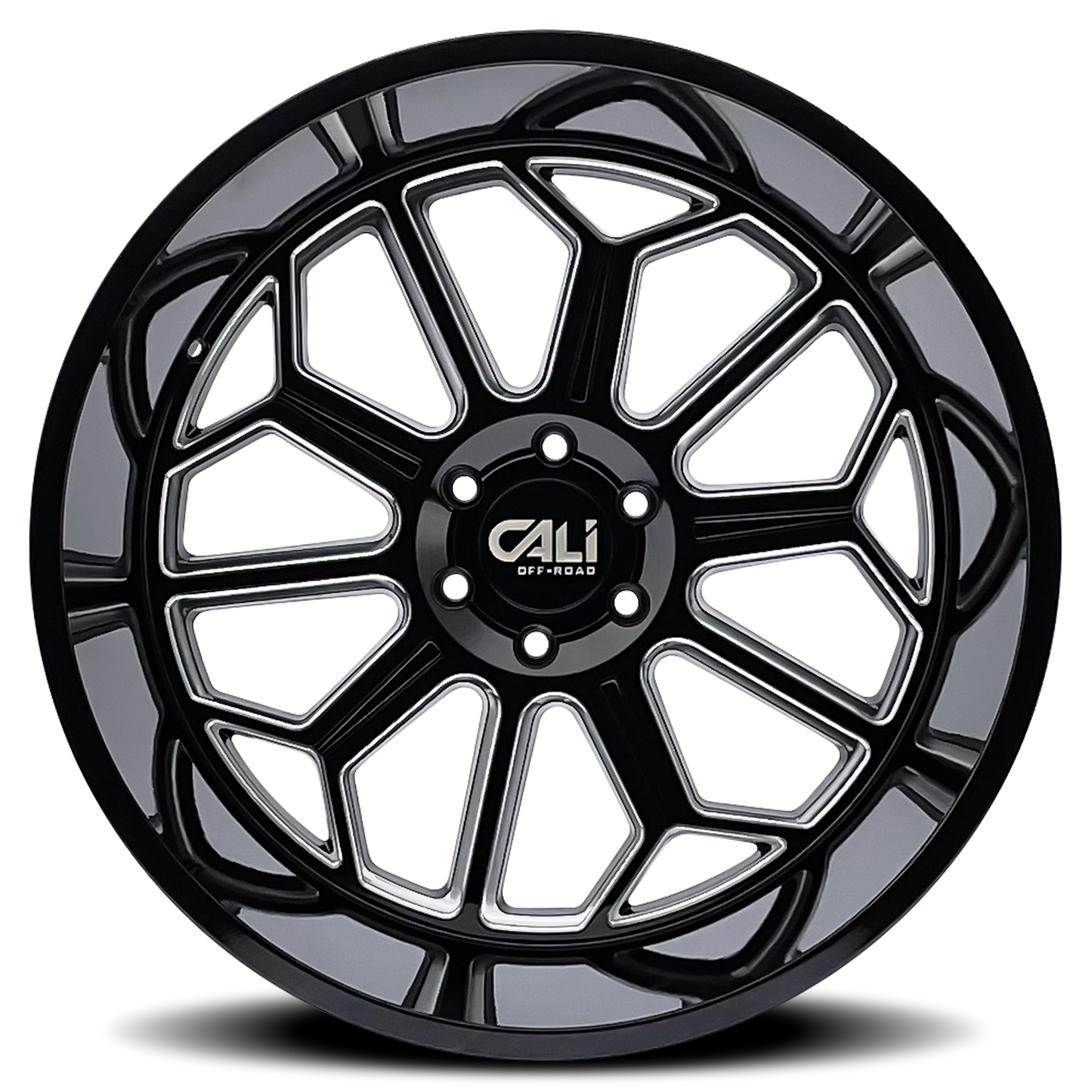 CALI OFF-ROAD AUBURN GLOSS BLACK MILLED | 20x10 | 6x135 | -25mm | 9117-2136BM