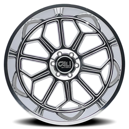 CALI OFF-ROAD AUBURN POLISHED | 22x12 | 8x165.1 | -51mm | 9117-22281P