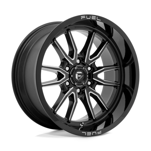 Fuel 1PC | D761 CLASH | 18.0x9.00 | 6X139.7 | -12 | GLOSS BLACK MILLED