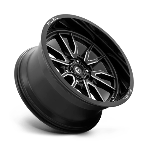 Fuel 1PC | D761 CLASH | 18.0x9.00 | 6X139.7 | -12 | GLOSS BLACK MILLED