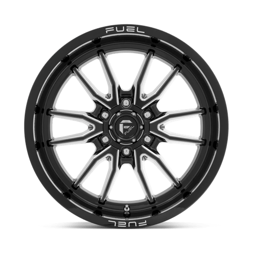 Fuel 1PC | D761 CLASH | 20.0x9.00 | 6X139.7 | 1 | GLOSS BLACK MILLED