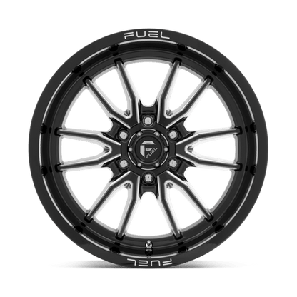 Fuel 1PC | D761 CLASH | 17.0x9.00 | 6X139.7 | -12 | GLOSS BLACK MILLED