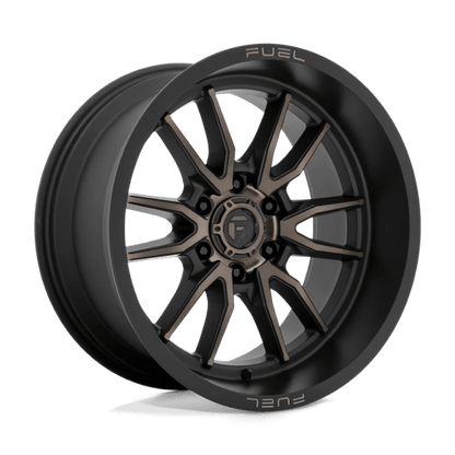 Fuel 1PC | D762 CLASH | 20.0x10.00 | 6X135 | -18 | MATTE BLACK DOUBLE DARK TINT