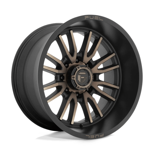 Fuel 1PC | D762 CLASH | 22.0x12.00 | 8X180 | -44 | MATTE BLACK DOUBLE DARK TINT