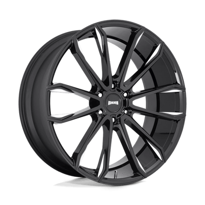 DUB 1PC | S252 CLOUT | 24.0x10.00 | 6X139.7 | 30 | GLOSS BLACK MILLED
