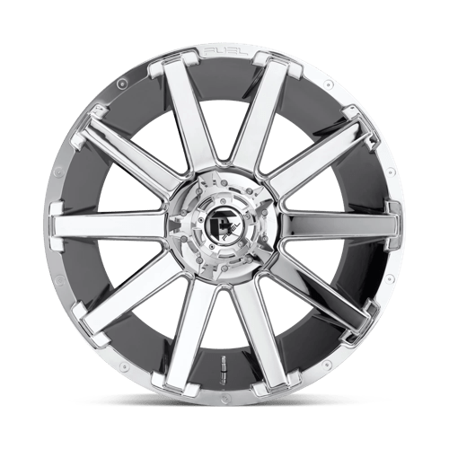 Fuel 1PC | D614 CONTRA | 20.0x9.00 | 6X135/6X139.7 | 2 | CHROME PLATED
